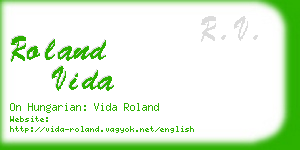 roland vida business card